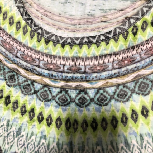 Prana Geometric & Chevron Print T-shirt - Made in USA - Picture 4 of 6